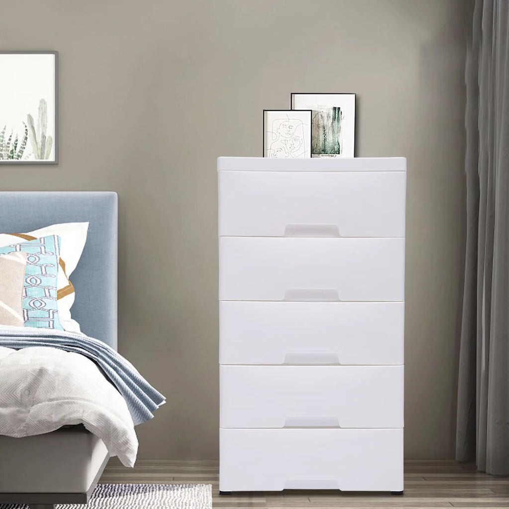 Plastic Drawers Dresser Storage Cabinet with Wheels P116939