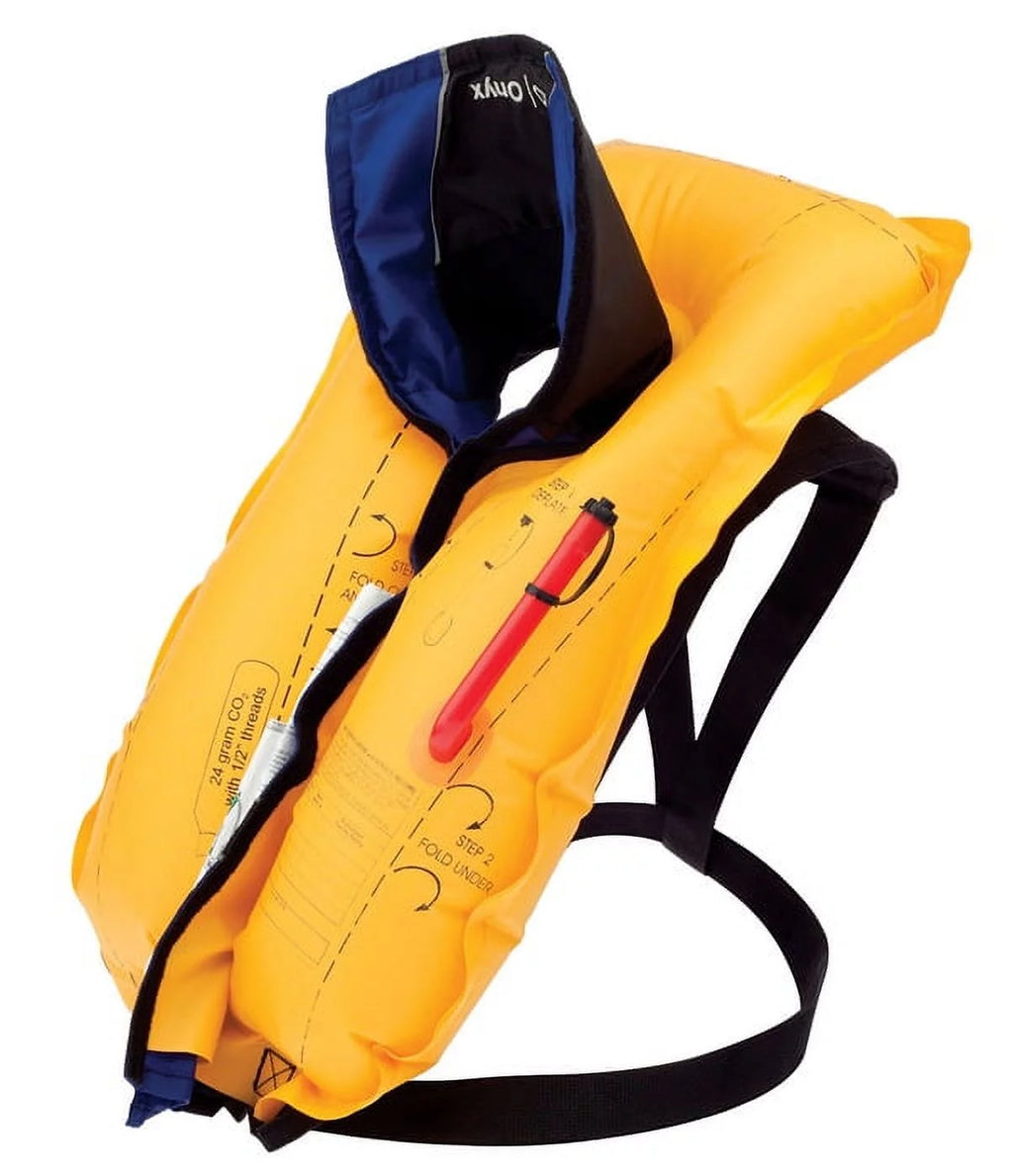 Onyx Auto/Manual Inflate Life Vest Black/Blue One Size L294116