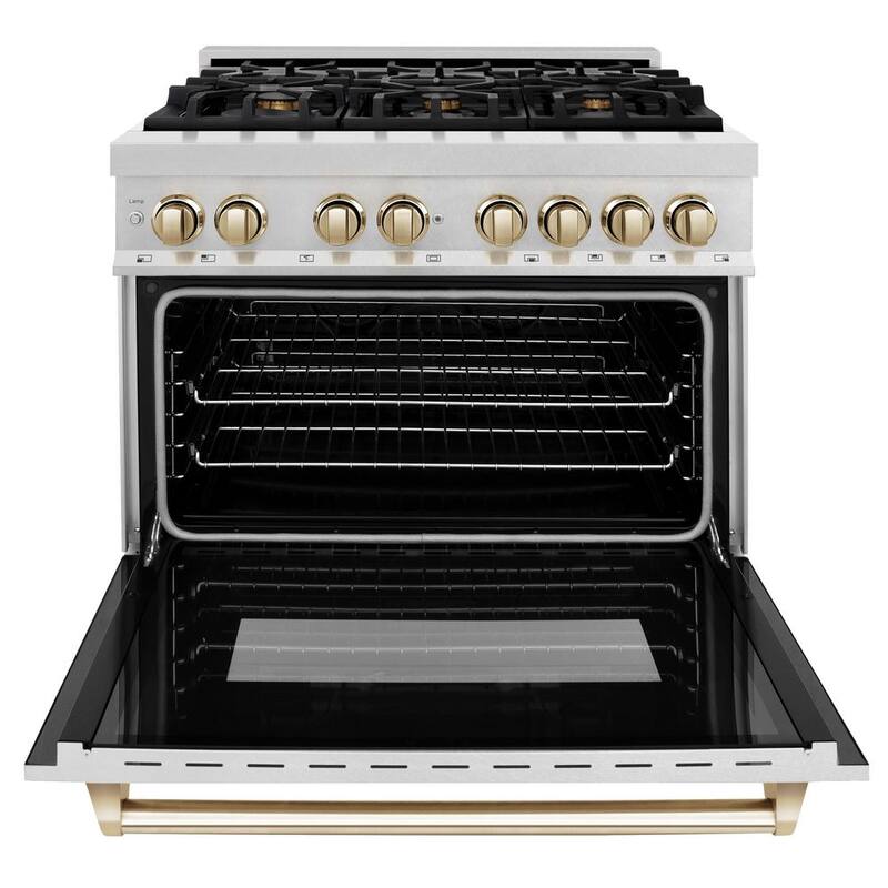 36 in. 6 Burner Dual Fuel Range Stainless Steel E793