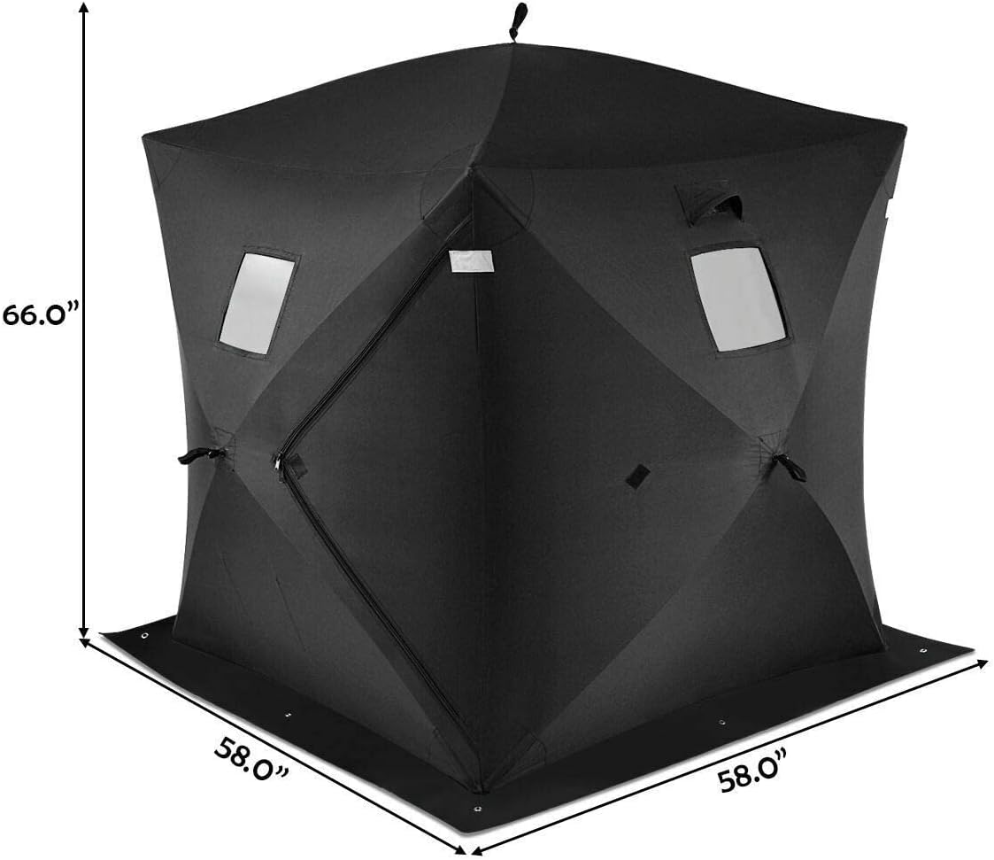 2-3 Person Pop-up Ice Fishing Shelter with Carrier Bag C8131