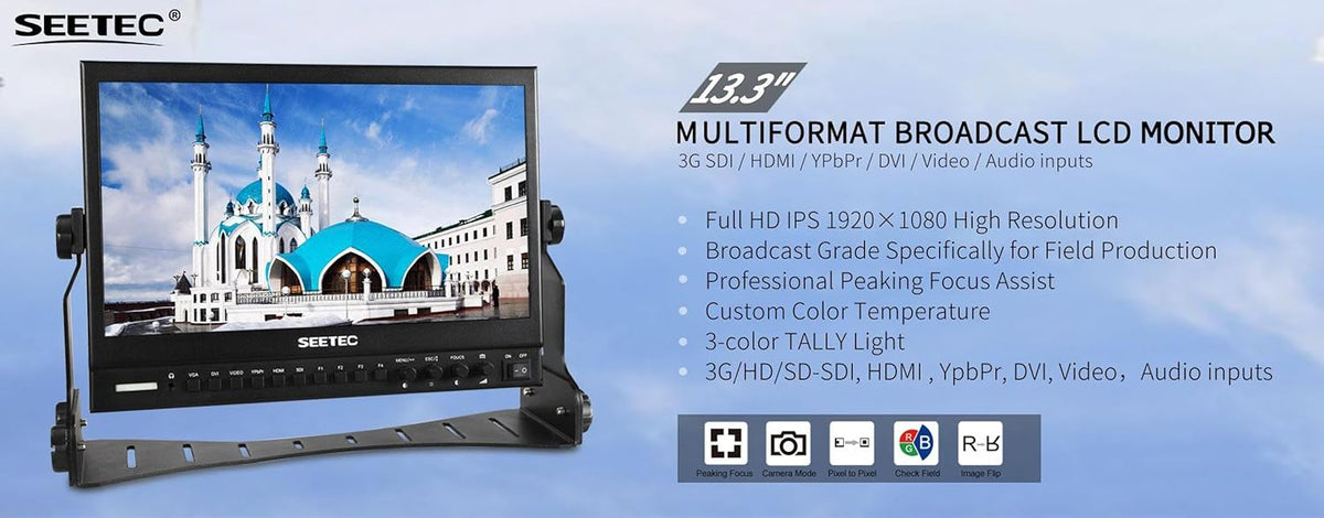 13.3 Inch IPS Full HD SDI Broadcast Monitor H64266