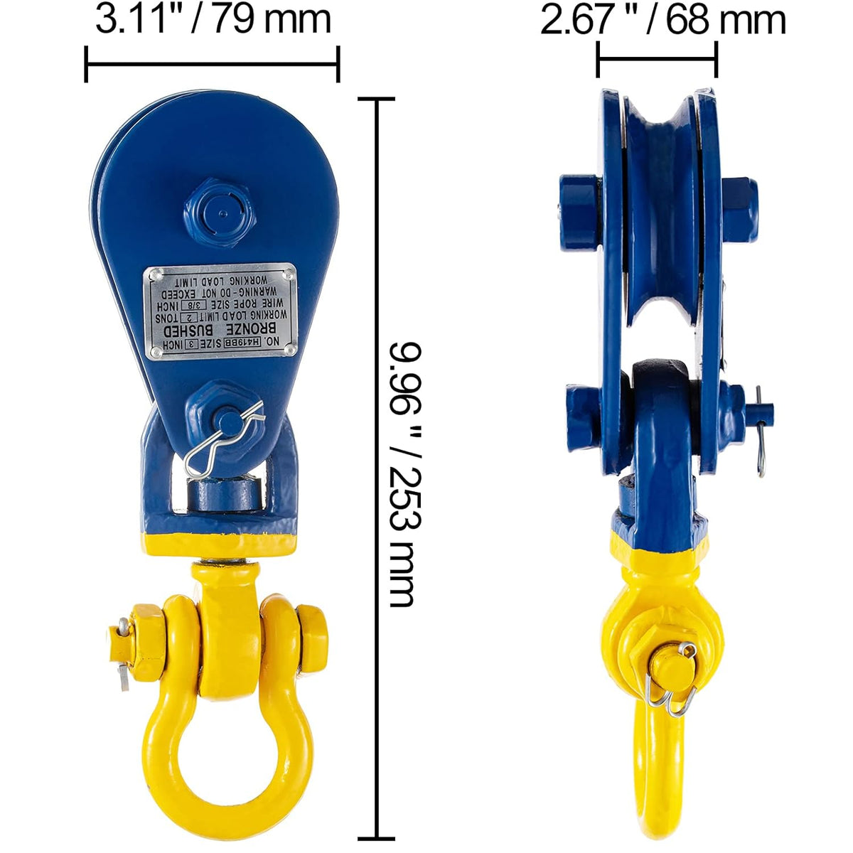 2 ton Snatch Block with Chain C272453
