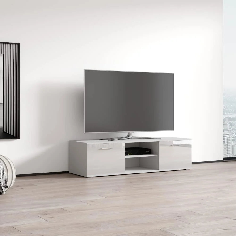 High Gloss TV Stand with Storage Cabinets E522249