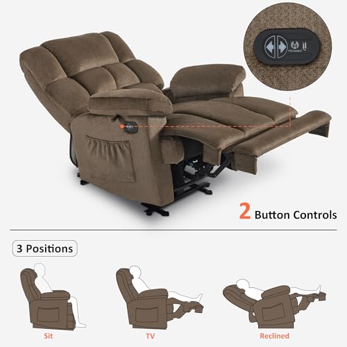Zero Gravity Power Recliner Chair with Heat and Vibration Massage T17521