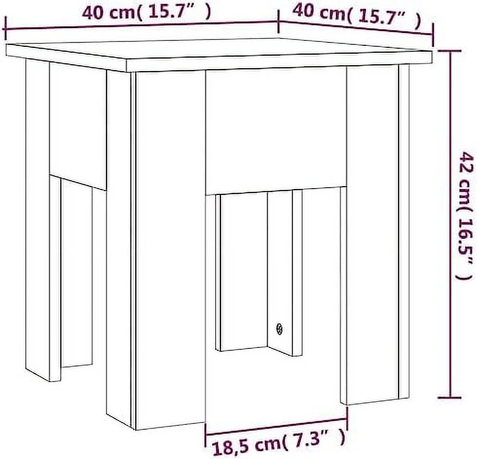 Sonoma Oak Engineered Wood Table 15.7"x15.7"x16.5" F283523