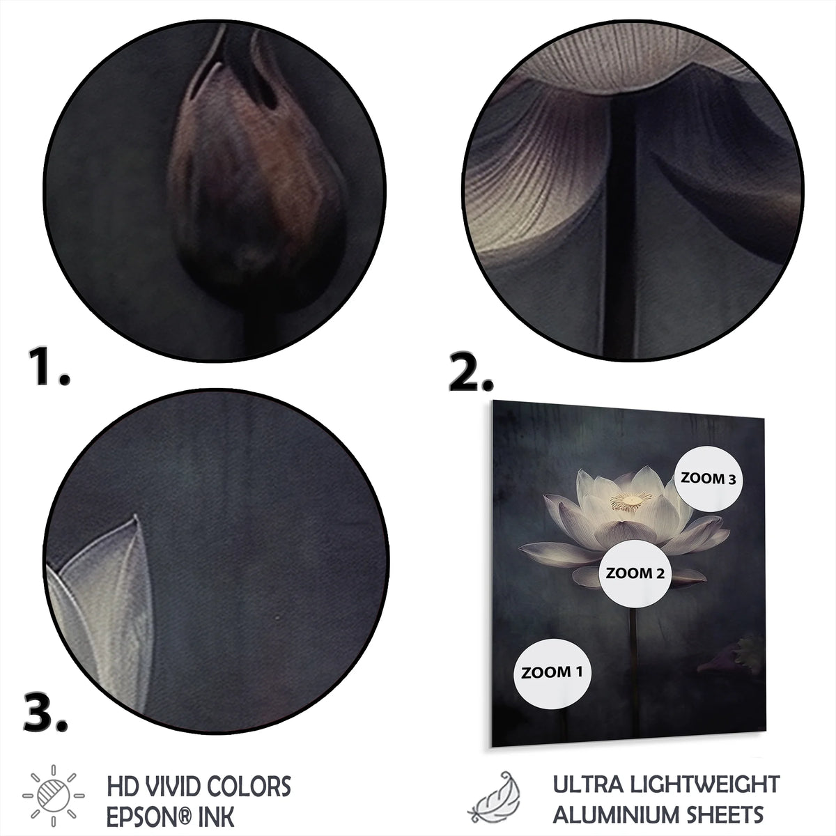 Floral Metal Wall Art Prints V90177