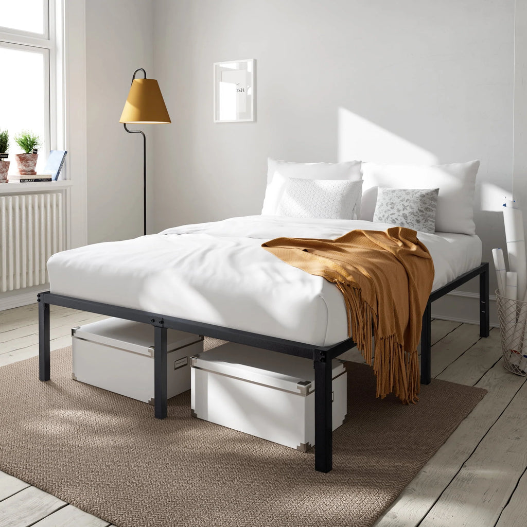 Heavy Duty Full Size Metal Platform Bed Frame with Under Bed Storage F9213