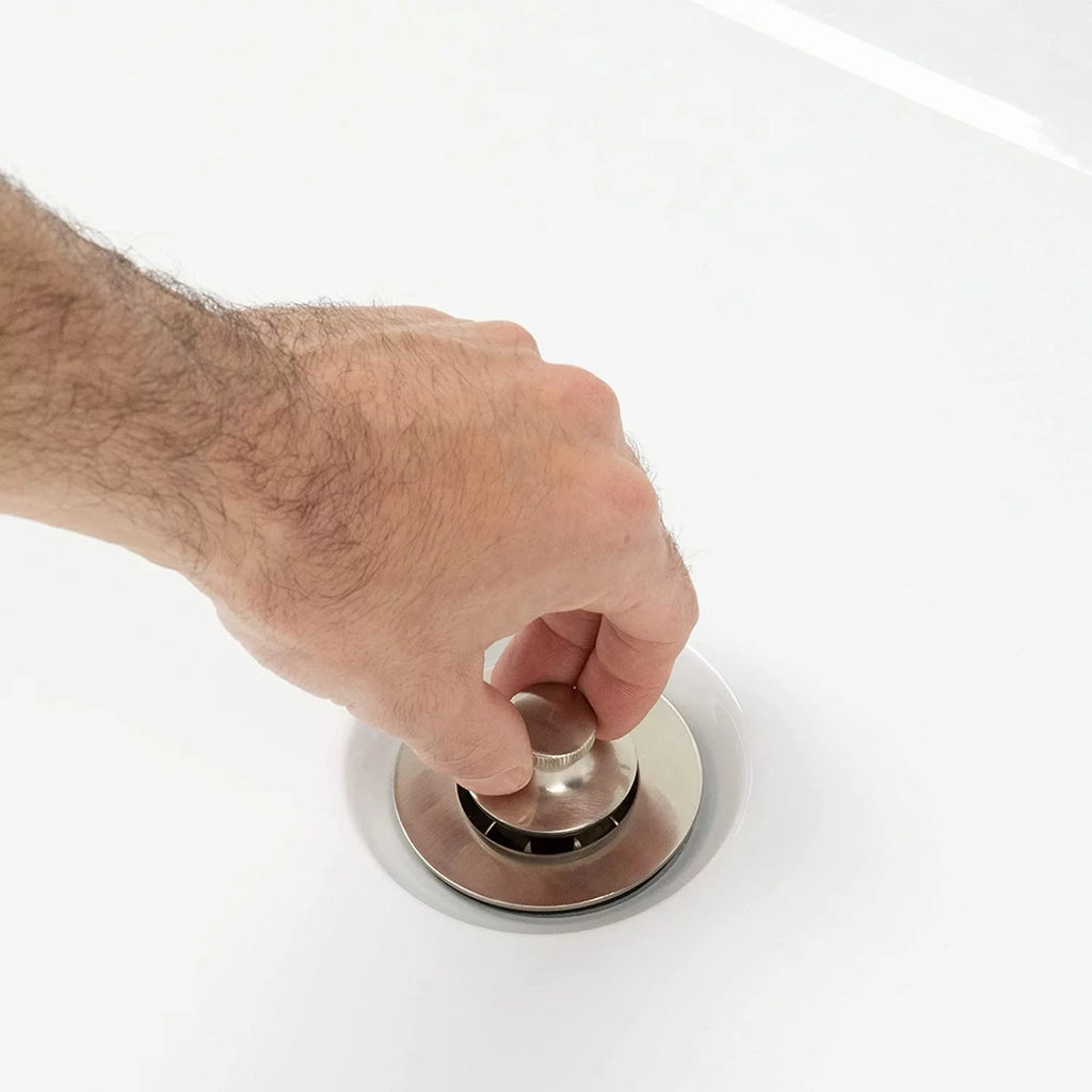 Brushed Nickel Bathtub Drain Assembly Conversion Kit I650972