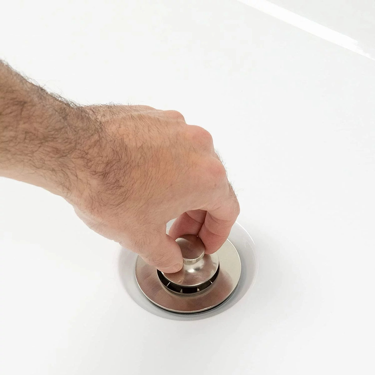 Brushed Nickel Bathtub Drain Assembly Conversion Kit I650972
