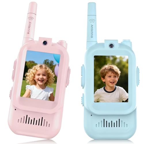 2 Pack Walkie Talkies with Screen D601064