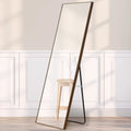 Full-Length Rectangular Wooden Floor Mirror P3069