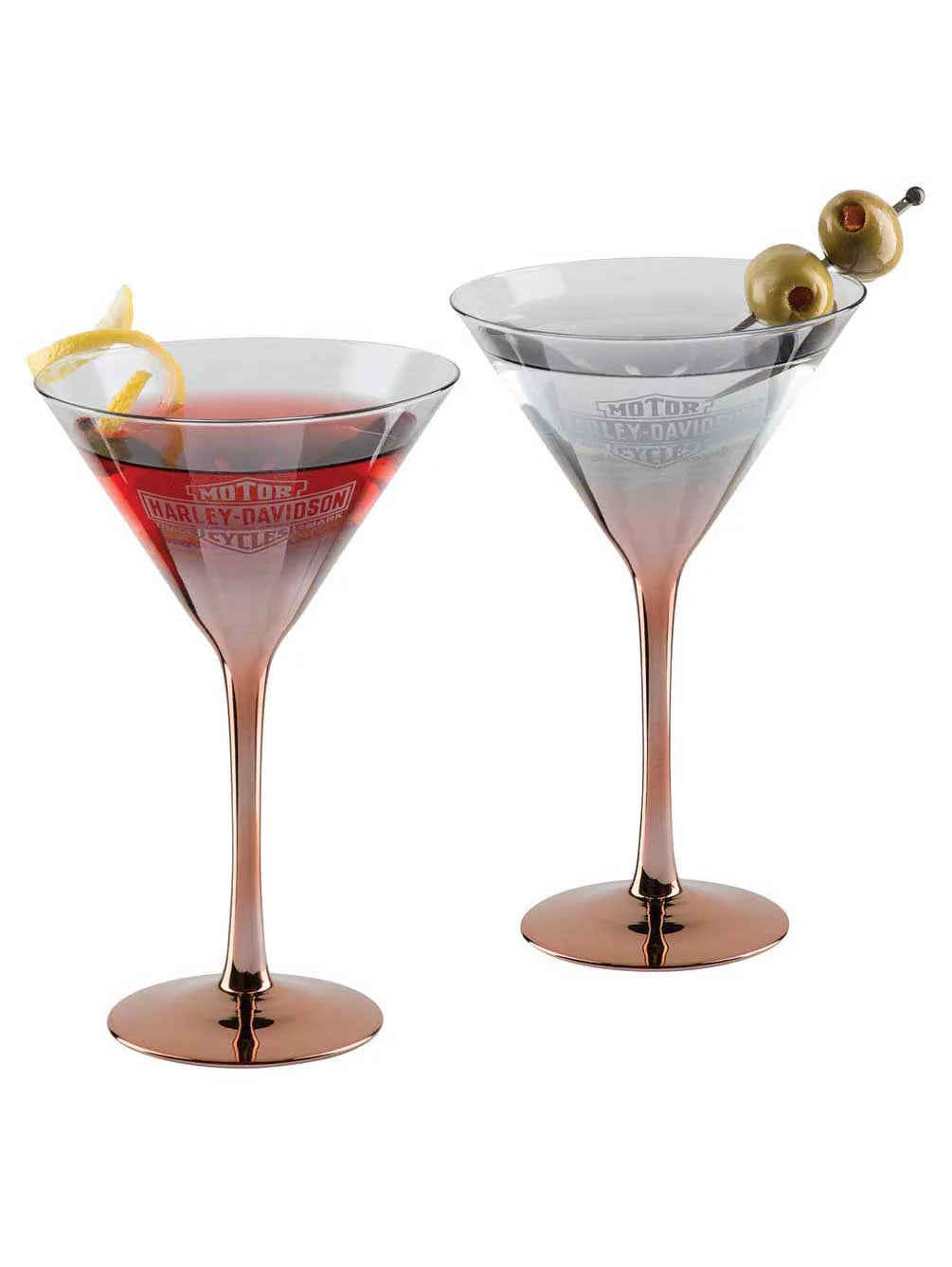 Copper Ombre Martini Glass Set C244513
