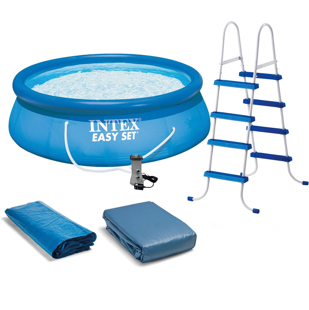 Above Ground Swimming Pool with Ladder and Pump J637