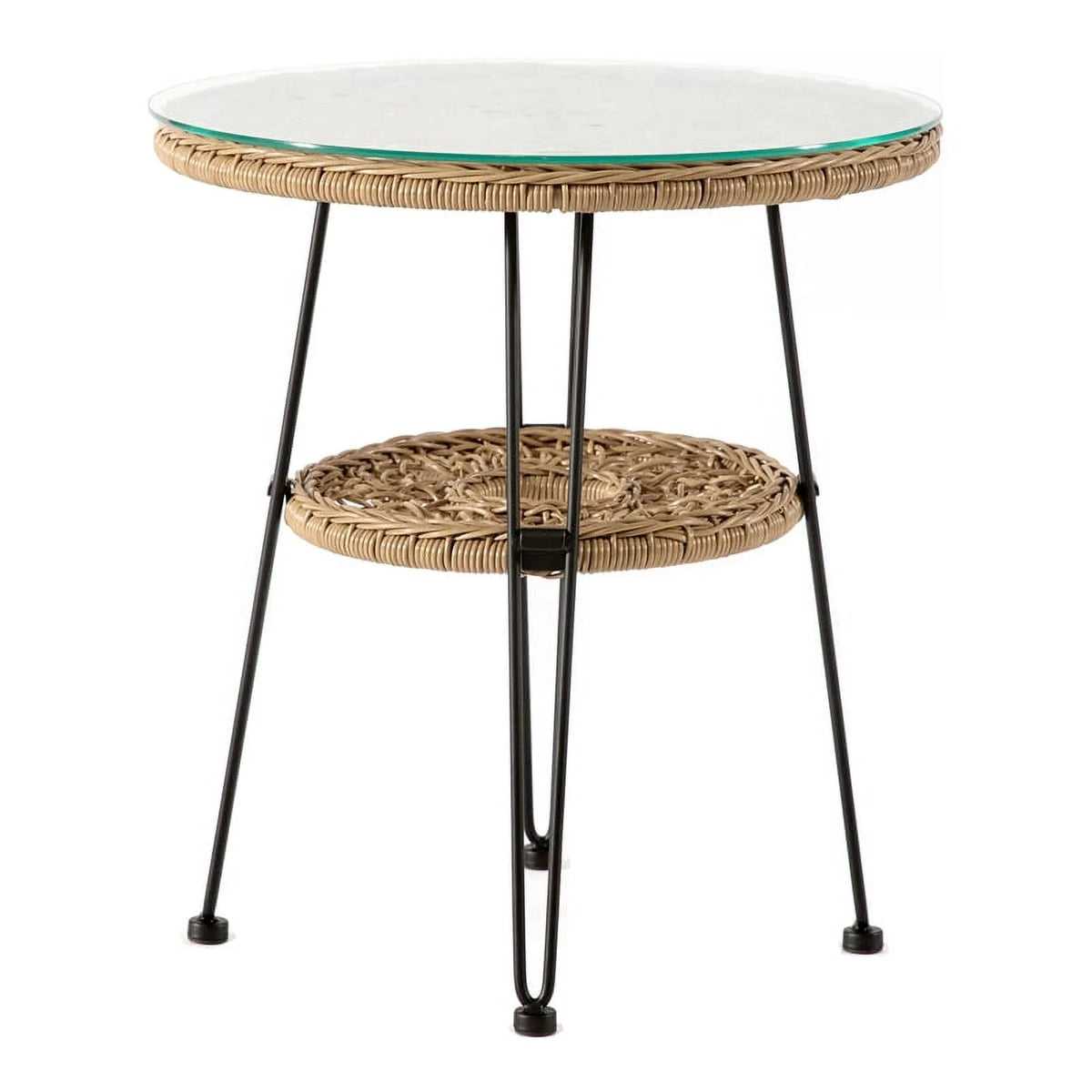Wicker Rattan Round Outdoor Coffee Table T97651