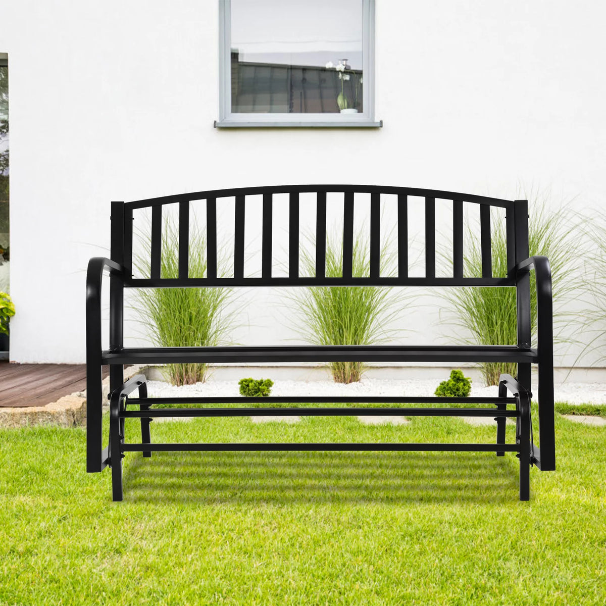 Patio Glider Bench with Cushion T6121
