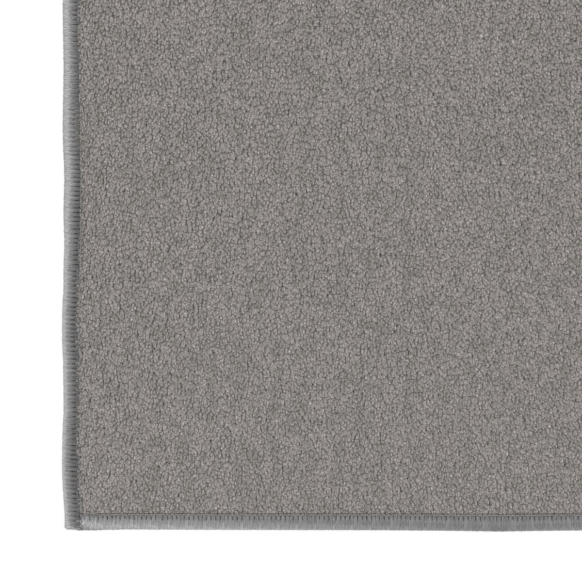 Machine Washable Non-Slip Rubberback Solid Gray Runner Rug K423261