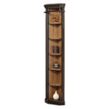 94x22 Corner Bookcase Honey/Black D595