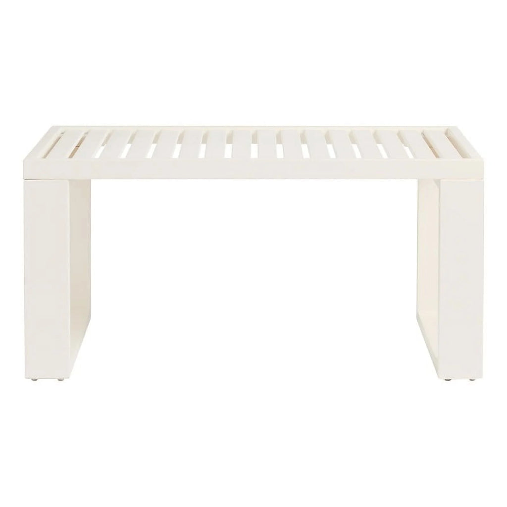 White Wooden Outdoor Coffee Table Y59044
