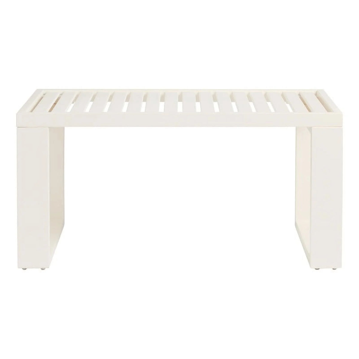 White Wooden Outdoor Coffee Table Y59044