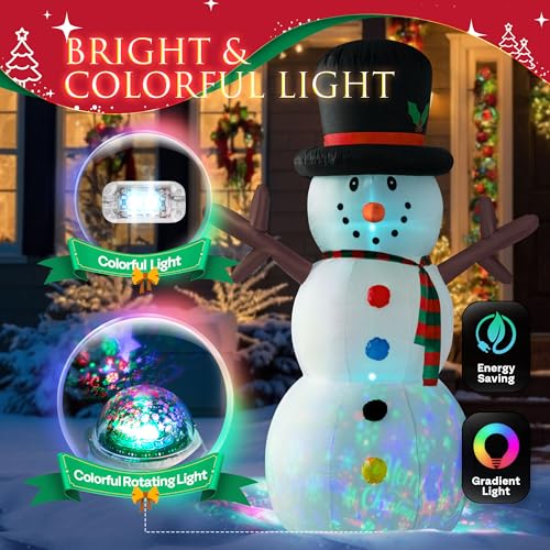 6FT Christmas Inflatable Snowman with Penguin P1723
