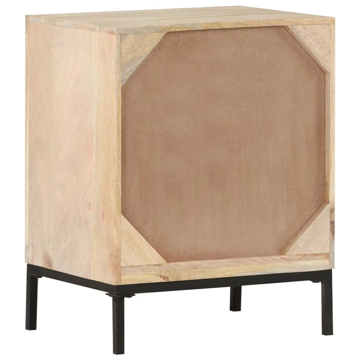 Solid Mango Wood and Natural Cane Bedside Cabinet R1299