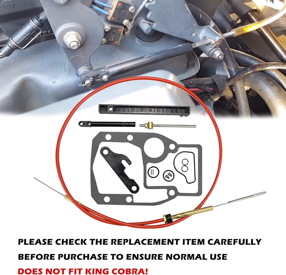 Lower Shift Cable Assembly Kit Pack of 2 B258