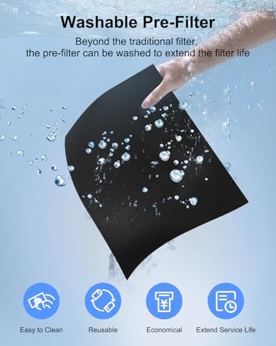 White H13 HEPA Air Purifier with Washable Filters E346442