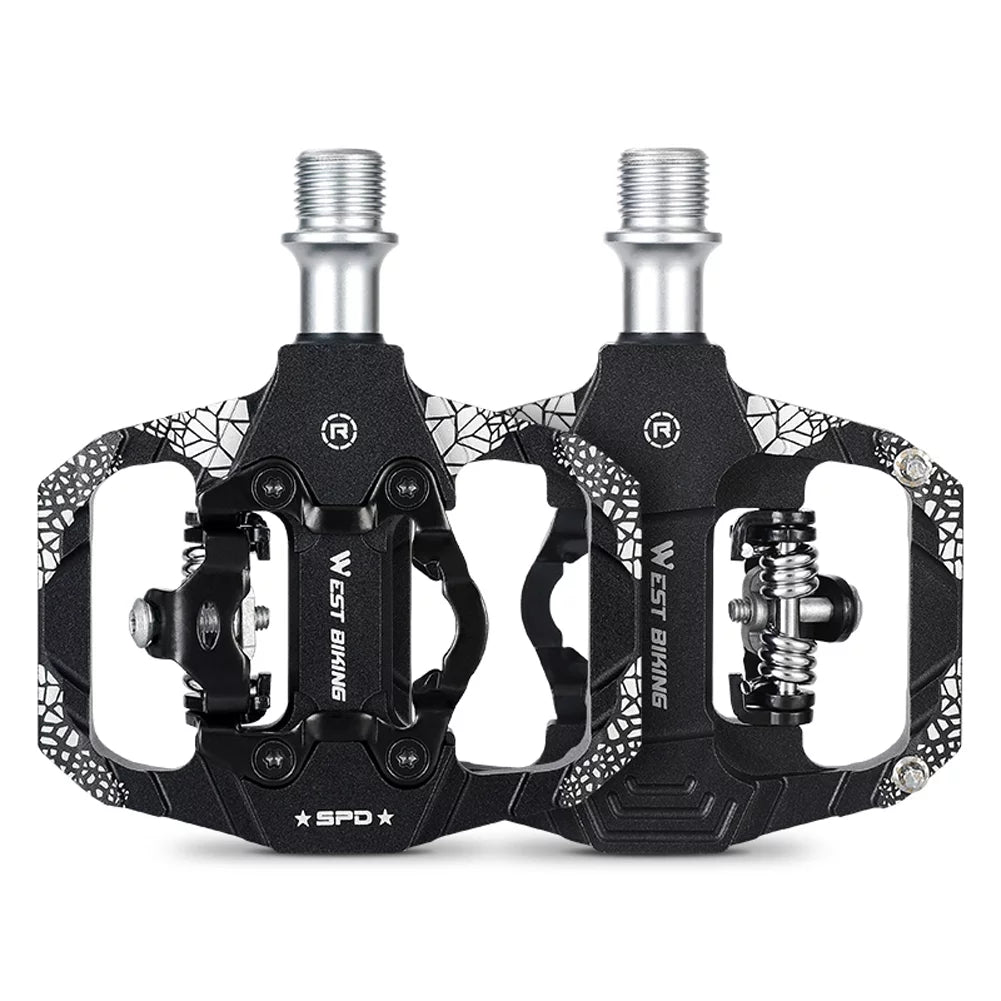 MTB Bike Pedals Dual Platform SPD Clipless Pedals Q88711