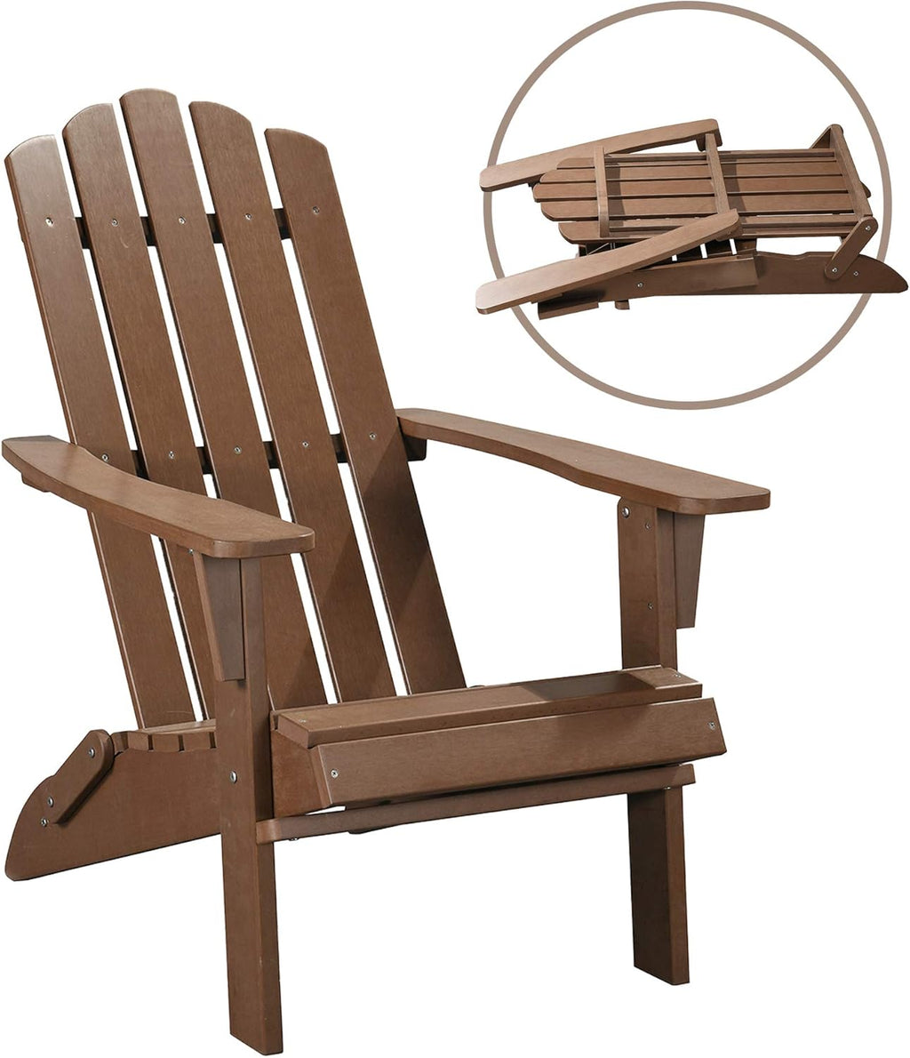Cardinal Red Folding Poly Adirondack Chair I4222