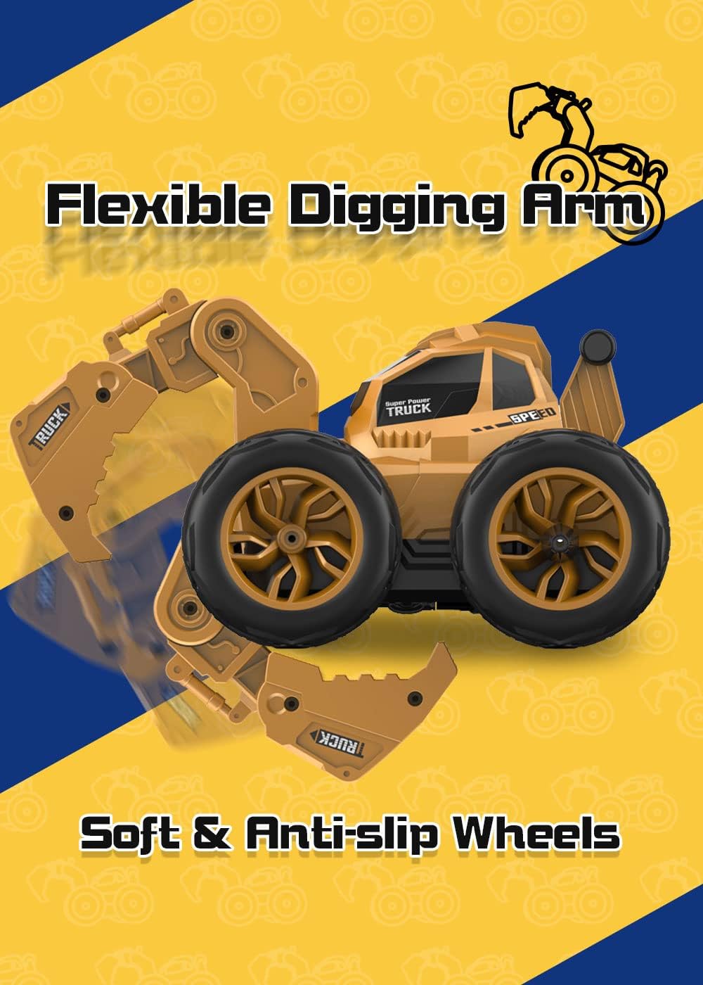 Remote Control Excavator RC Car Off Road Truck Toy B5075