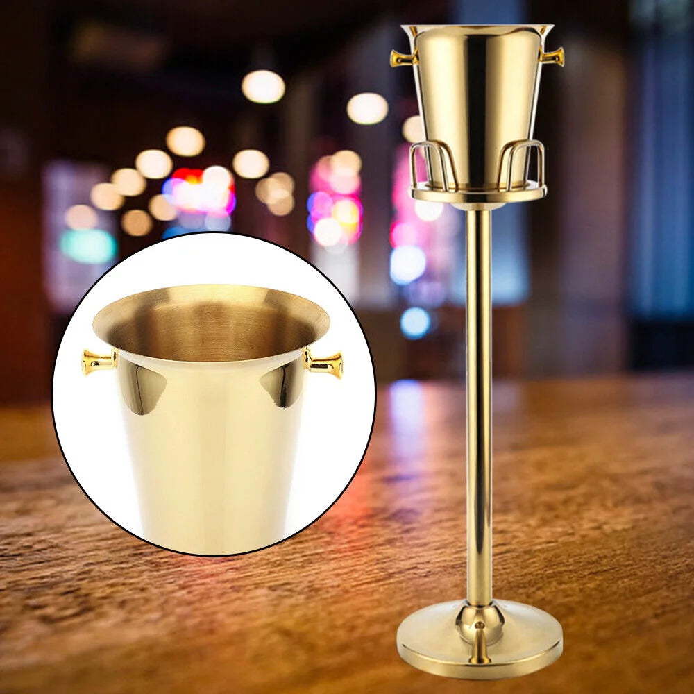 Free Standing Stainless Steel Wine Chiller Ice Bucket Y950