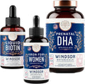 Liquid Biotin, Liquid Iron with Folic Acid and Prenatal DHA E461508