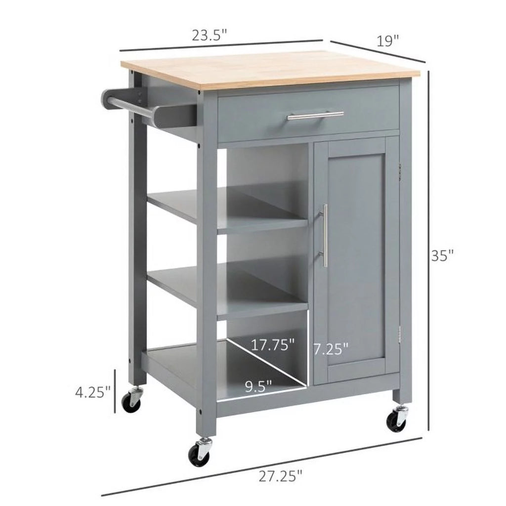 Kitchen Island Cart on Wheels H483