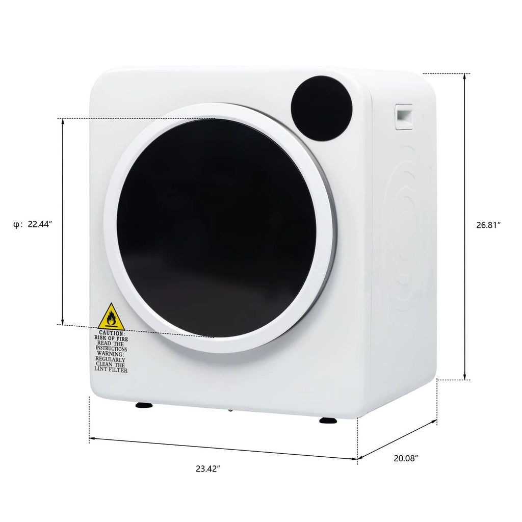 13.2Ibs Compact Electric Laundry Dryer with Stainless Steel Tub L50239