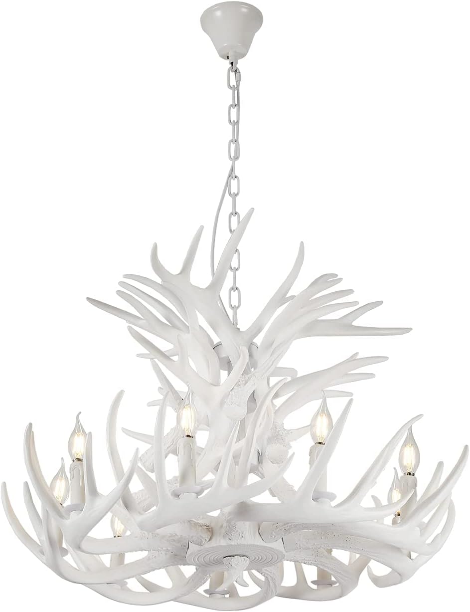 White Antler Chandelier Q395717