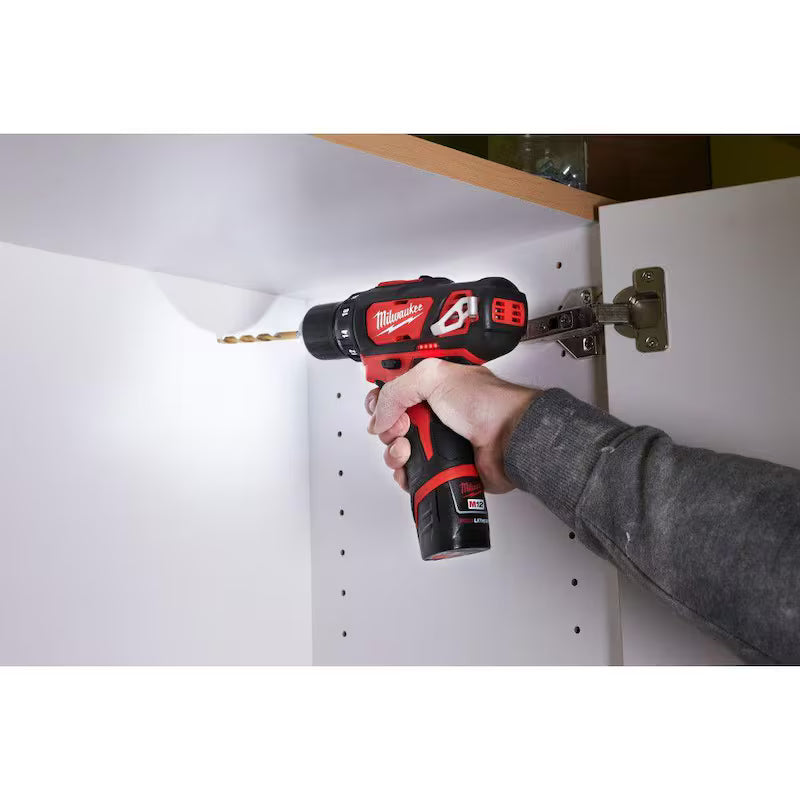 12V Cordless Drill Driver Impact Driver Combo Kit with Rotary Tool R8673