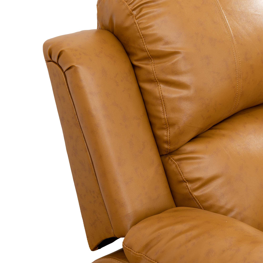 Yellow Leather Recliner Chair D19774
