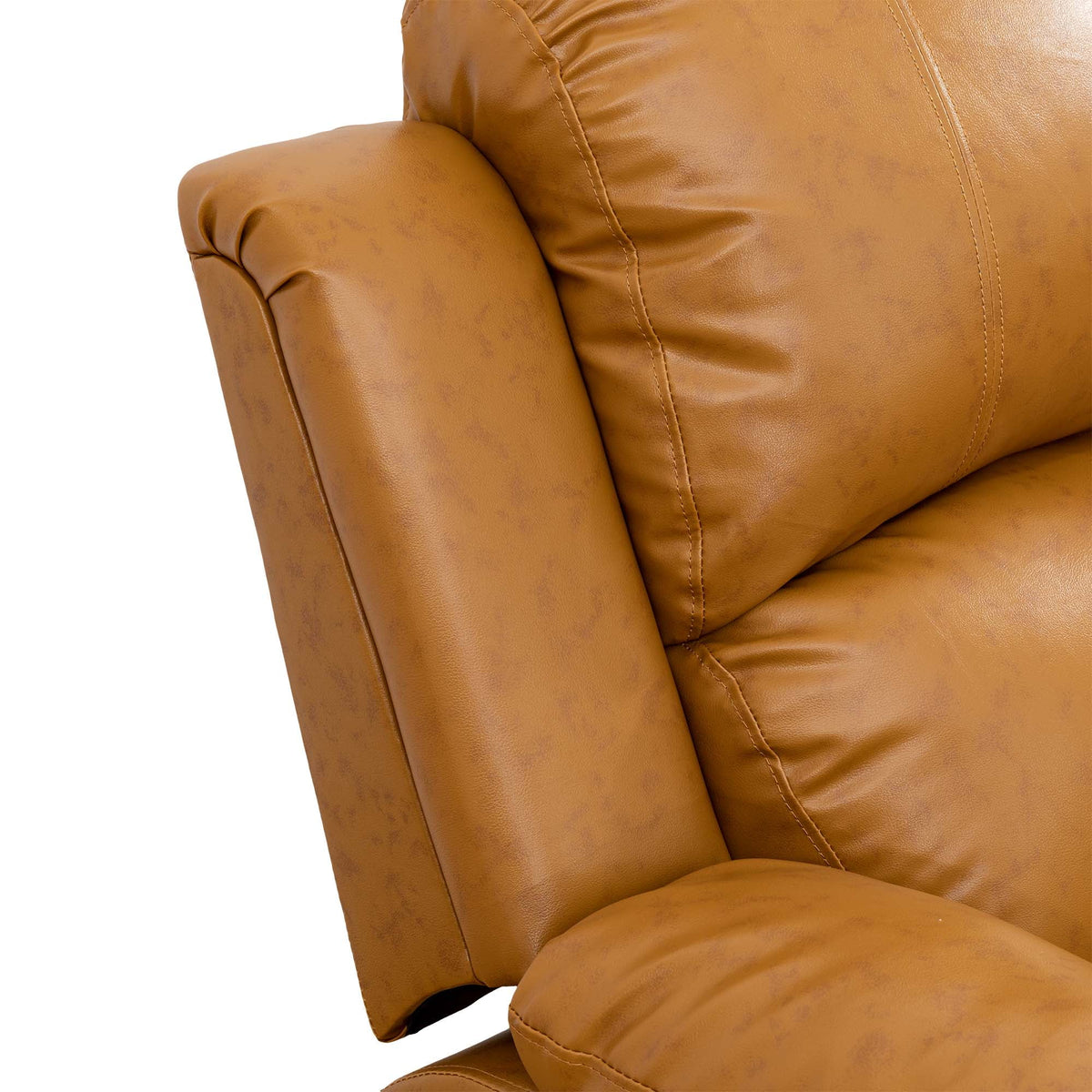Yellow Leather Recliner Chair D19774