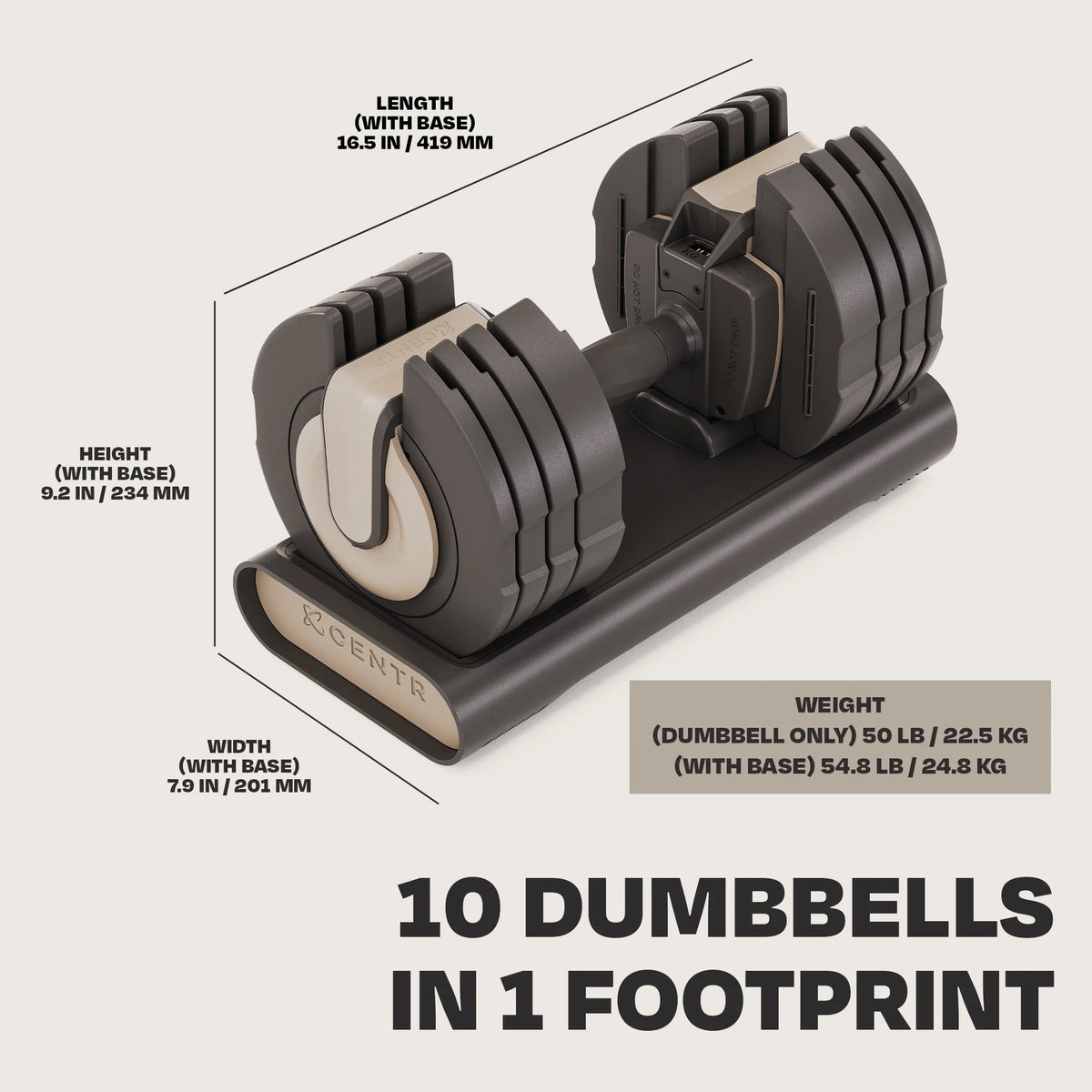 Adjustable Dumbbell 5-50 lbs B3691