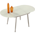 Chrome Self-storing Extension Dining Table M741