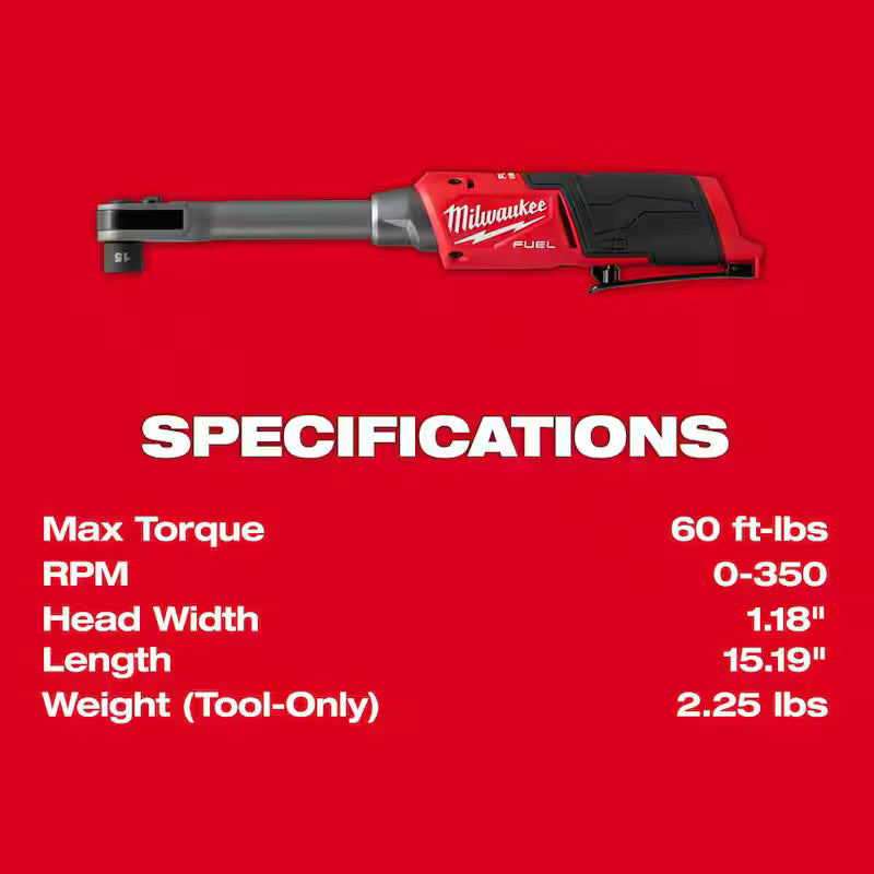 12V Lithium-Ion Brushless Cordless Extended Reach Box Ratchet A4536