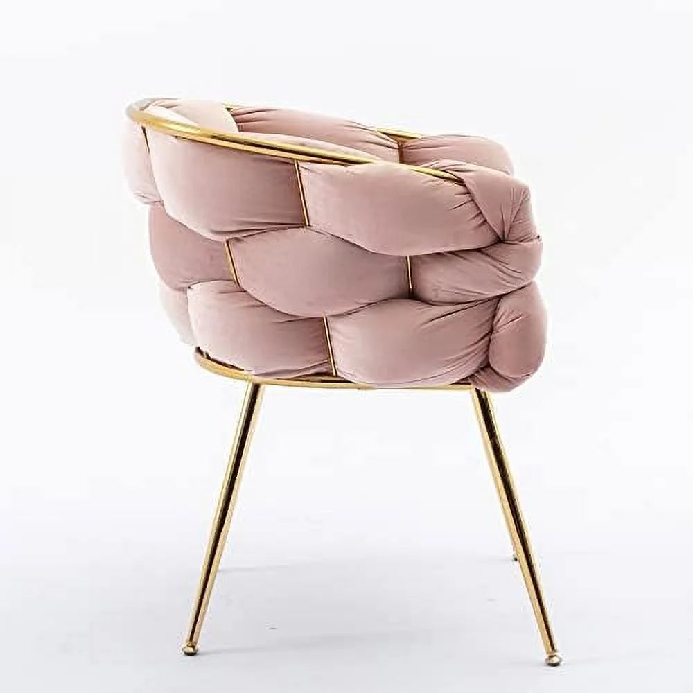Velvet Accent Chair with Gold Legs Q833
