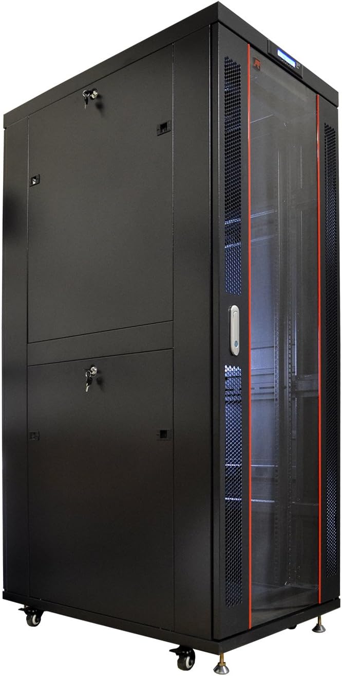 42U Server Rack Cabinet Enclosure with Wheels H39288