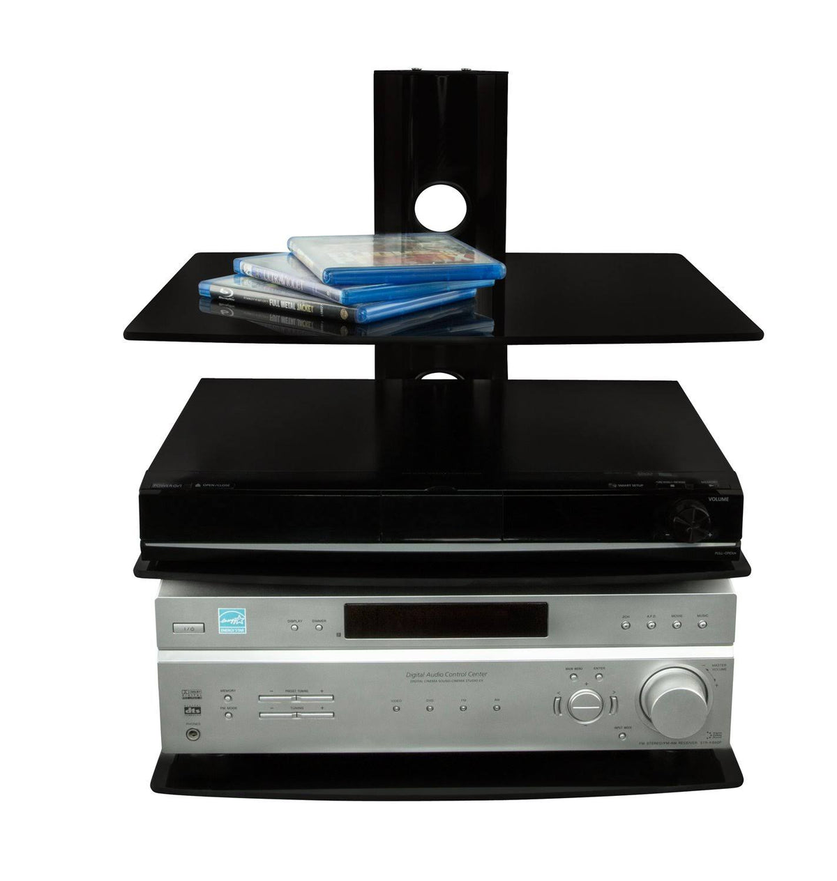 Glass DVD/DVR/Component Wall Mount Shelf W5300