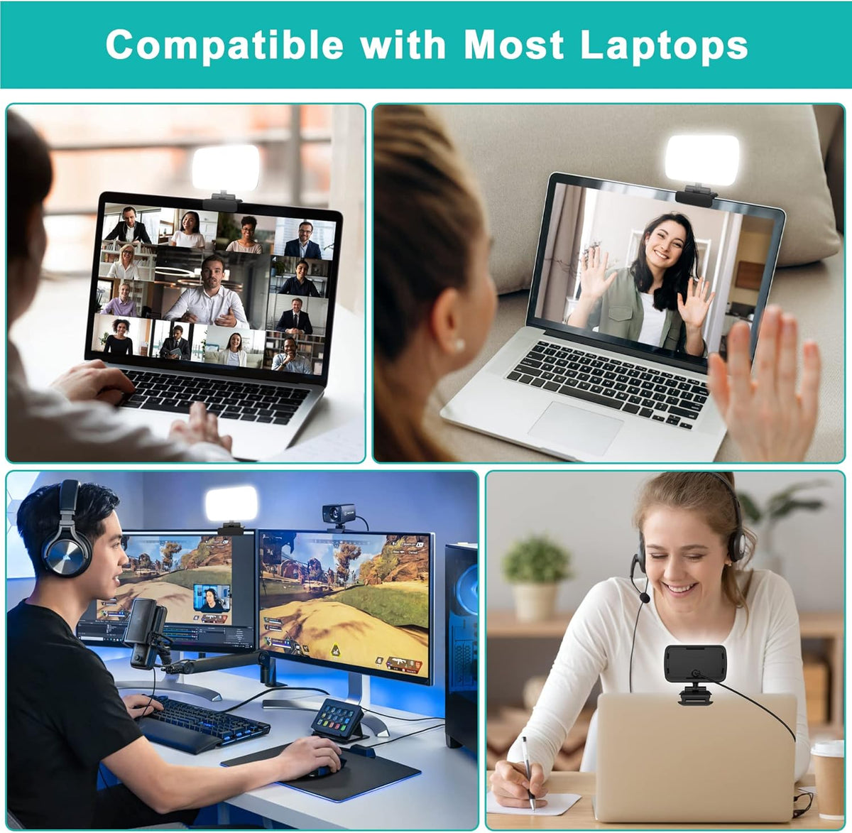 Video Conference Lighting with 3 Light Modes V984723