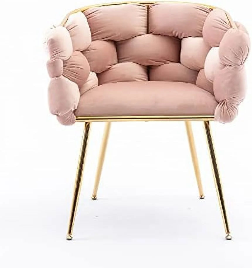 Velvet Accent Chair with Gold Legs Q833
