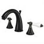 Widespread Bathroom Faucet with Porcelain Lever Handles Z14442