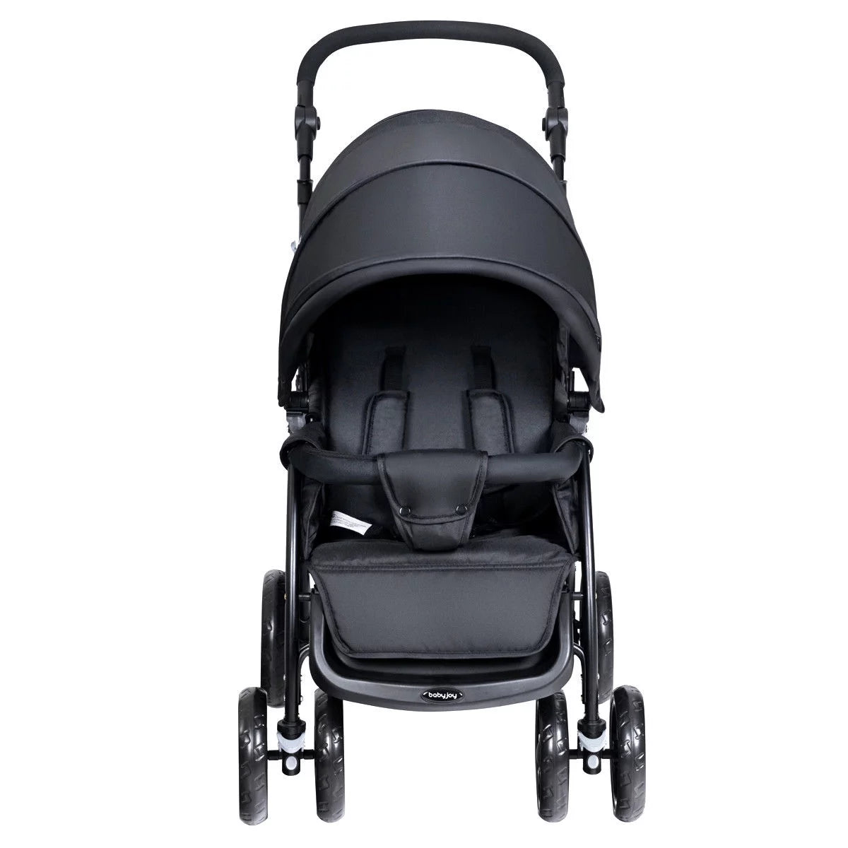 Double Stroller Foldable Lightweight Black G496776
