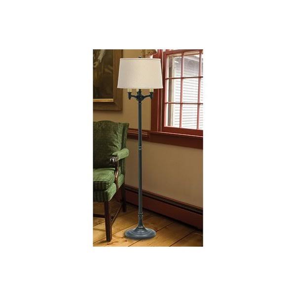 Satin Nickel Six Way Floor Lamp V9067