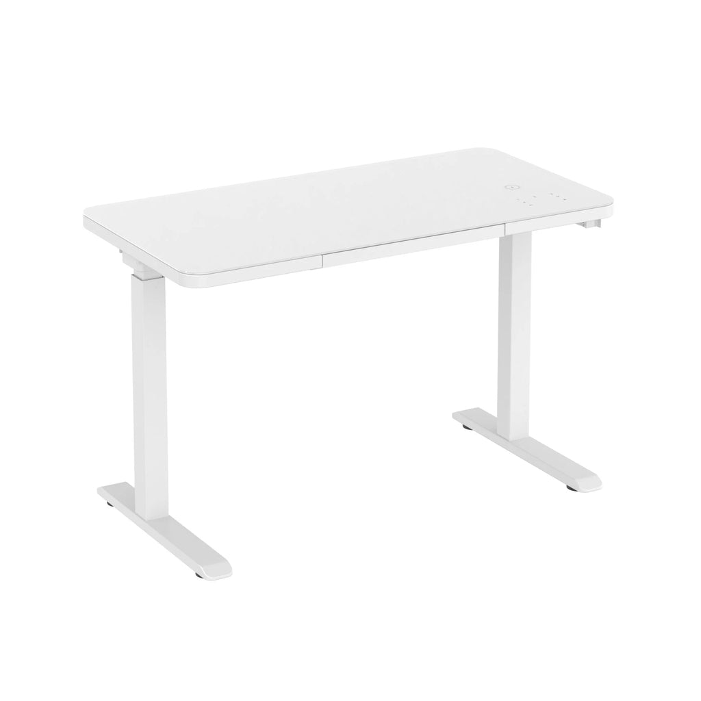White Glass Tabletop Standing Desk X54780